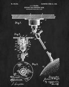 Boxing Punch Bag Patent Print Sports Wall Art Poster