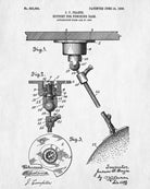 Boxing Punch Bag Patent Print Sports Wall Art Poster