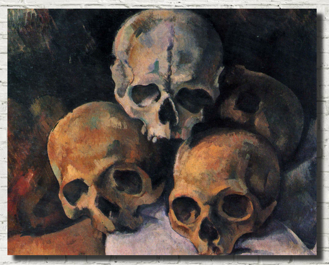 Paul Cézanne Post-Impressionist Fine Art Print, Pyramid of Skulls
