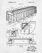 Railroad Patent Print Railway Hopper Car Train Poster