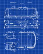 Railroad Patent Print Railway Tank Car Train Poster