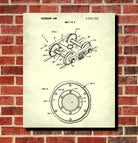 Train Axle Set Patent Print Railway Poster Railroad Decor