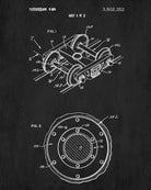 Train Axle Set Patent Print Railway Poster Railroad Decor
