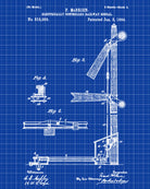 Railroad Patent Print Railway Signal Train Poster