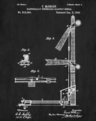 Railroad Patent Print Railway Signal Train Poster