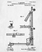 Railroad Patent Print Railway Signal Train Poster