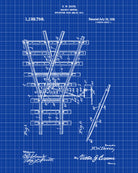 Railway Patent Print Railroad Switch Train Poster