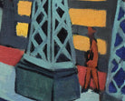 Ernst Ludwig Kirchner Expressionism Fine Art Print, Railway Bridge on Löbtauer Straße in Dresden