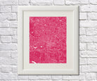 Raleigh City Street Map Print Custom Wall Map - OnTrendAndFab