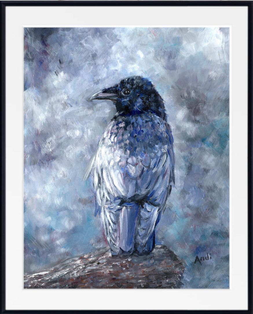 Gothic Raven Print