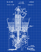 Ravioli Maker Patent Print Kitchen Blueprint Poster