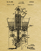 Ravioli Maker Patent Print Kitchen Blueprint Poster