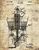 Ravioli Maker Patent Print Kitchen Blueprint Poster