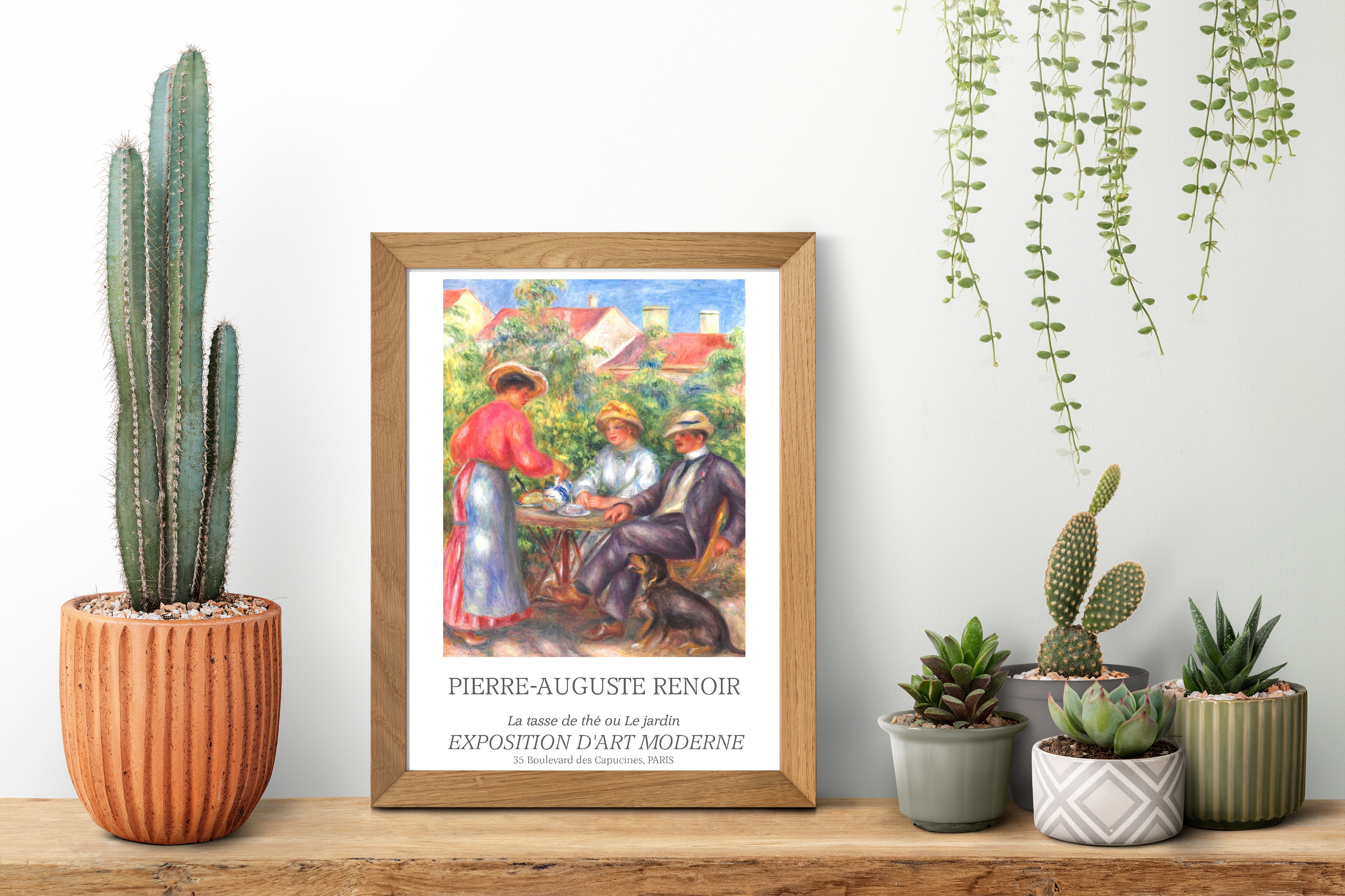 Renoir Exhibition Poster, Tea in the Garden