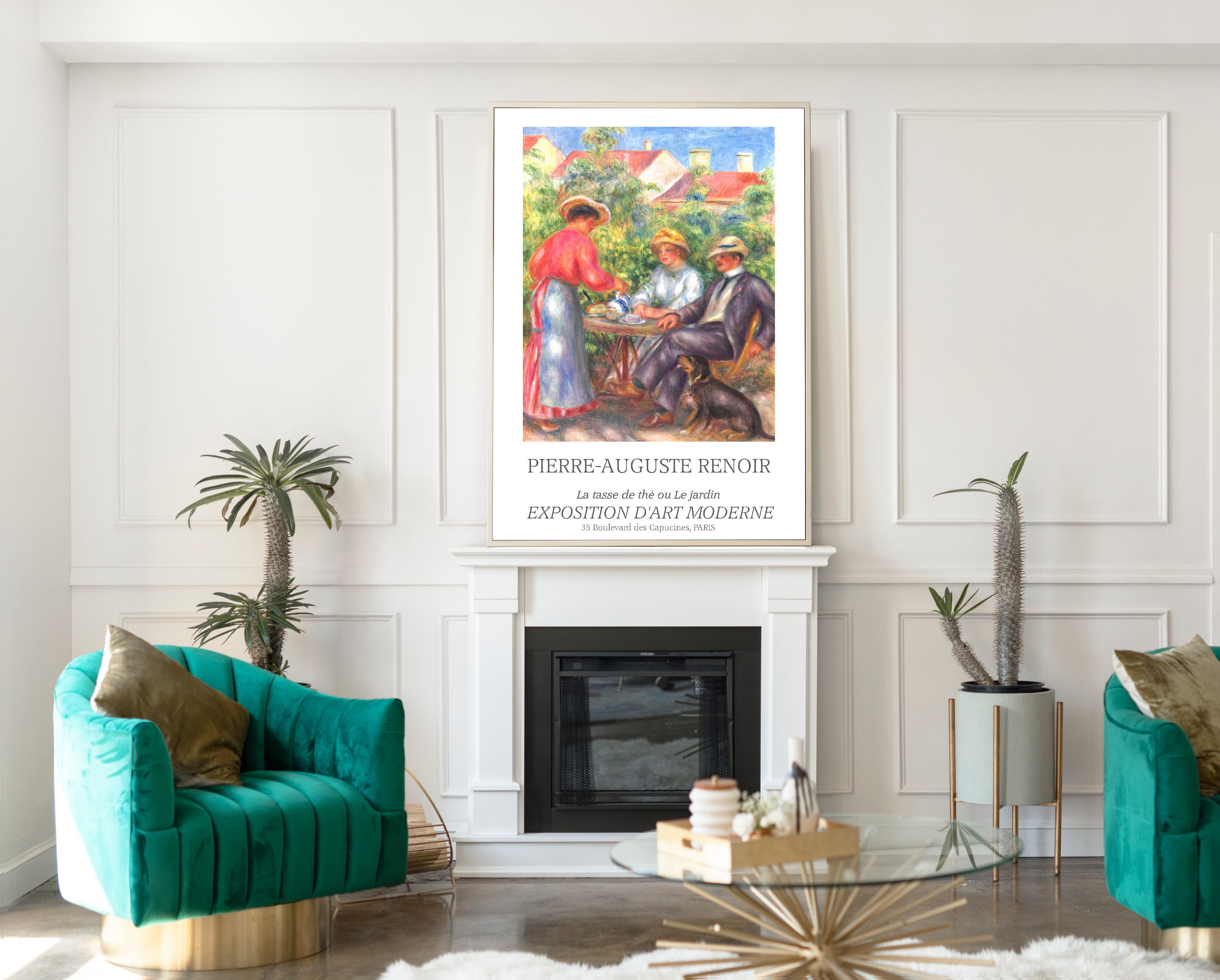 Renoir Exhibition Poster, Tea in the Garden