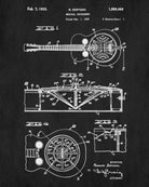 Resonator Guitar Blueprint Musical Instrument Poster Patent Print