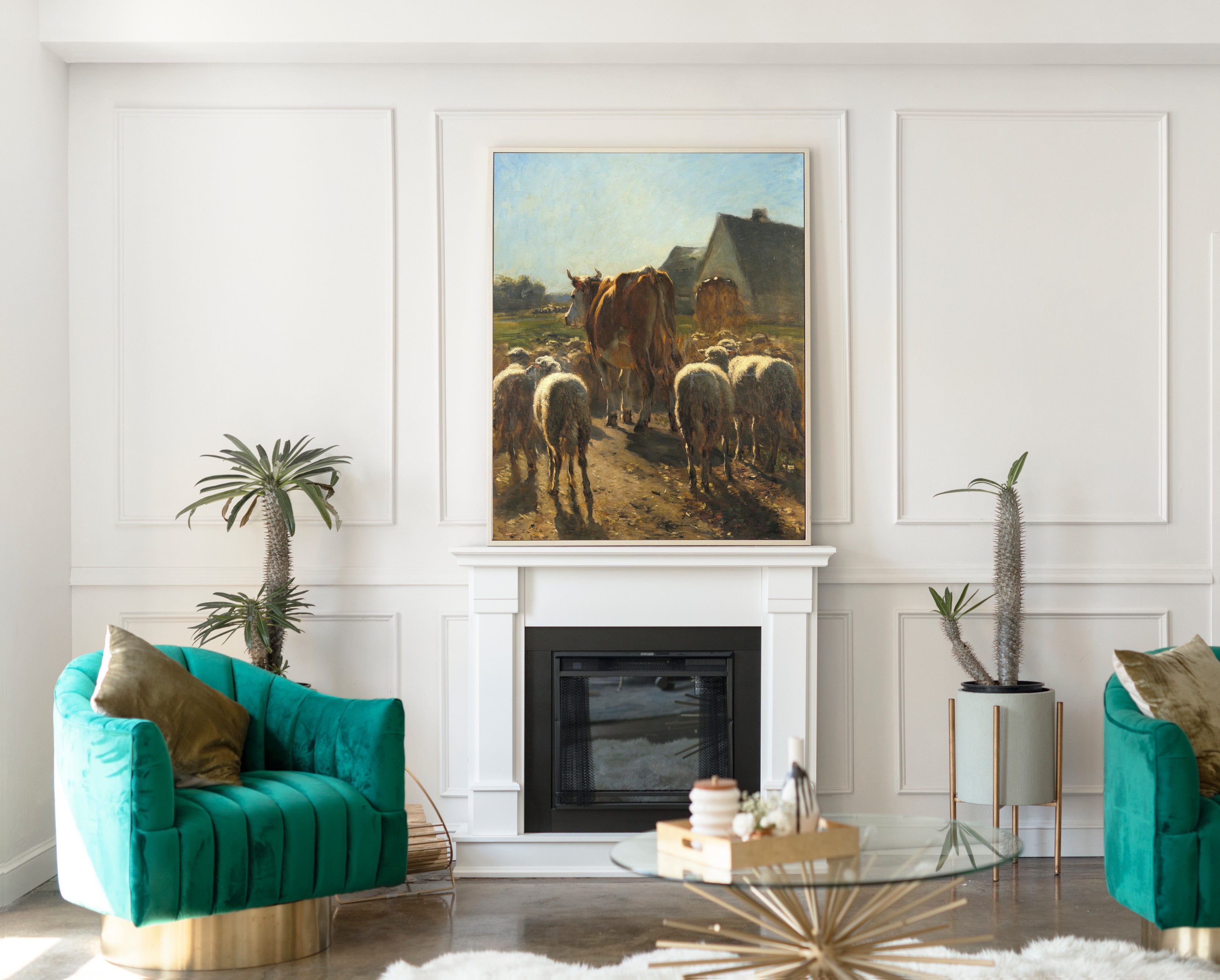 Return of the Herd, Constant Troyon Fine Art Print