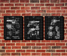 Revolver Patent Posters Firearm Art Weapons Set 3 Prints - OnTrendAndFab