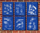 Revolver Patent Posters Firearm Art Weapons Prints - OnTrendAndFab