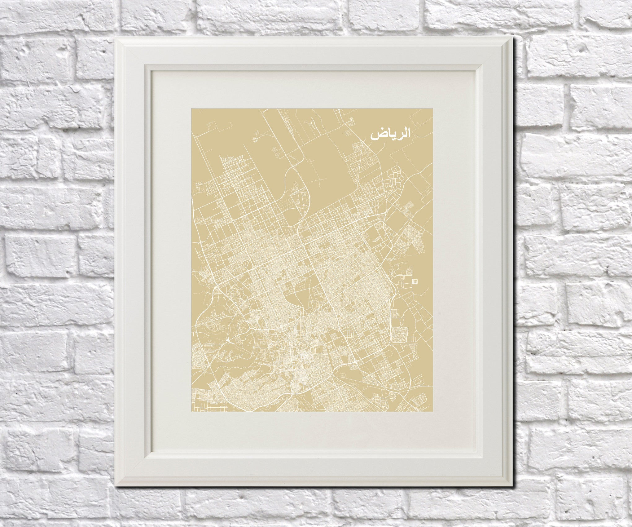 Riyadh City Street Map Print Modern Art Poster Home Decor - OnTrendAndFab