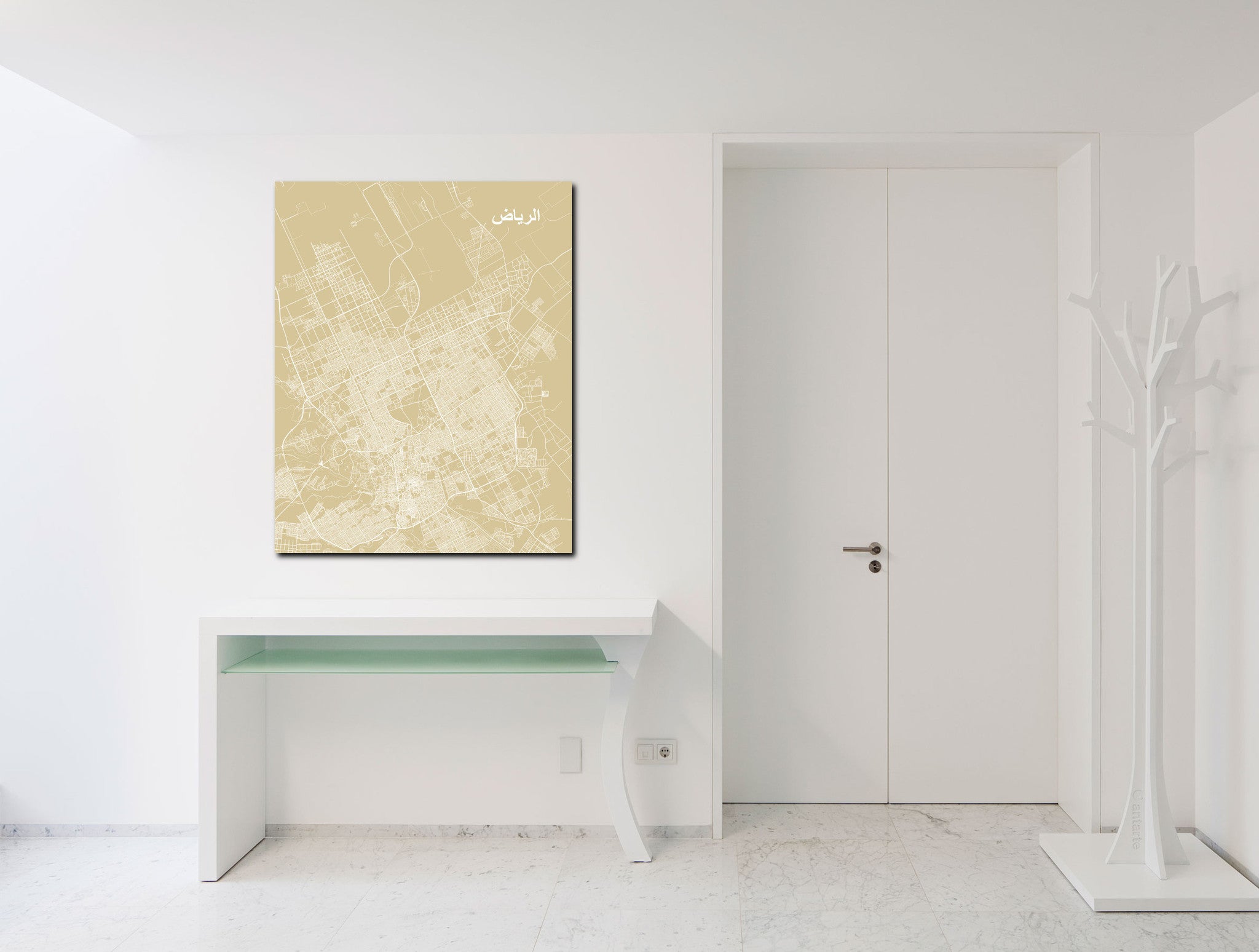 Riyadh City Street Map Print Modern Art Poster Home Decor - OnTrendAndFab