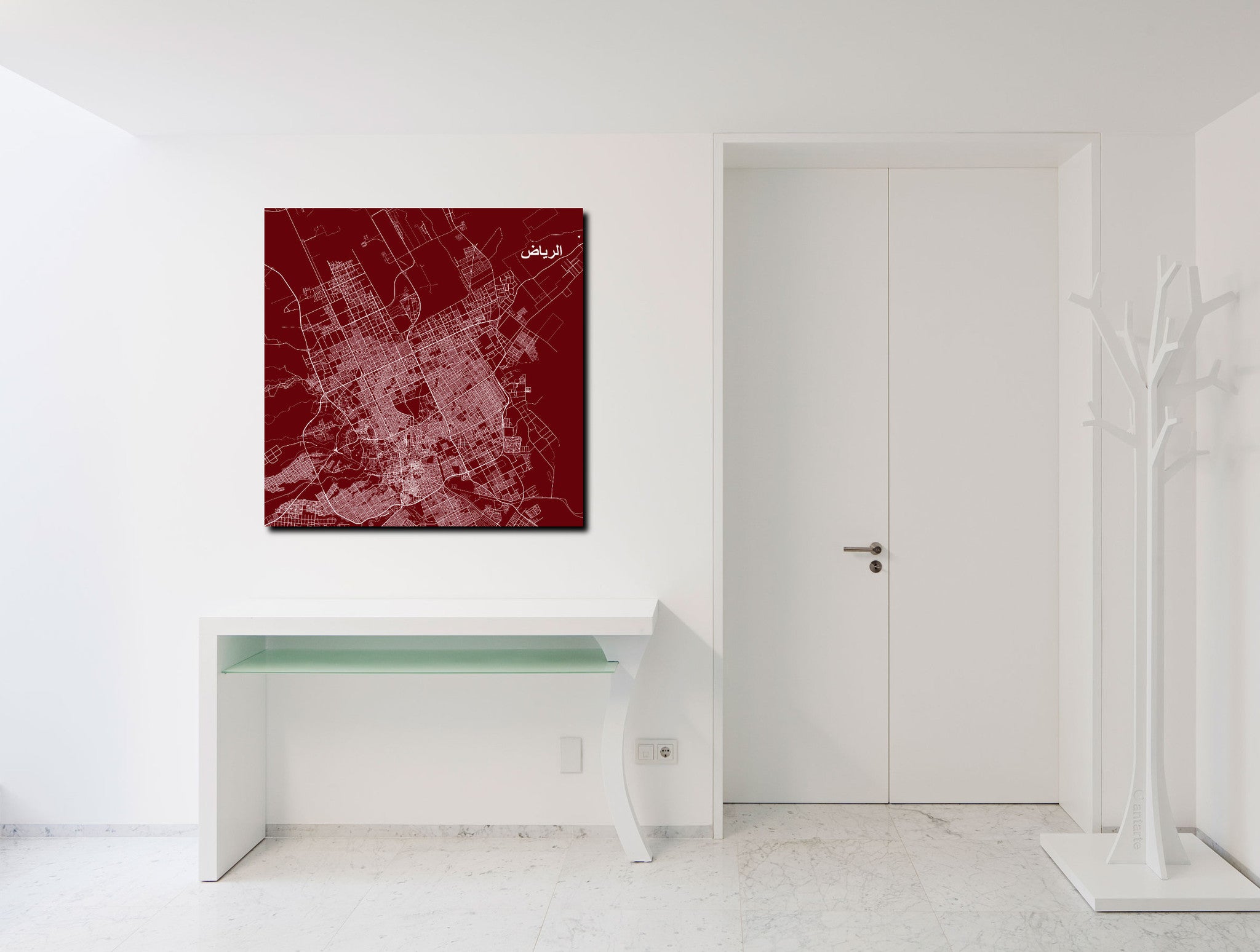 Riyadh City Street Map Print Modern Art Poster Home Decor - OnTrendAndFab