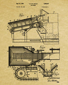 Rock Plant Patent Print Gold Rush Mining Poster