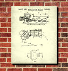 Rock Truck Patent Print Mining Equipment Poster Klondike Gold Rush