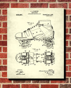 Roller Skate Patent Print Skating Blueprint Sports Poster - OnTrendAndFab