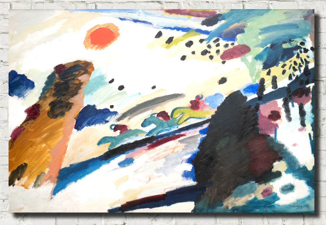 Wassily Kandinsky Fine Art Print, Abstract Landscape