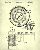Roulette Wheel Patent Poster Gambling Art Casino Print - OnTrendAndFab