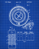 Roulette Wheel Patent Poster Gambling Art Casino Print - OnTrendAndFab