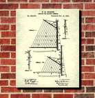 Sail Boat Rigging Patent Nautical Art Print Sailing Poster