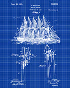 Sail Rigging Nautical poster Sail Boat Print