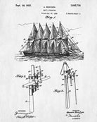 Sail Rigging Nautical poster Sail Boat Print