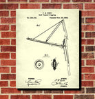 Sail Rigging Patent Nautical Poster Sailing Boat Art Print