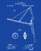 Sail Rigging Patent Nautical Poster Sailing Boat Art Print