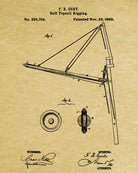 Sail Rigging Patent Nautical Poster Sailing Boat Art Print