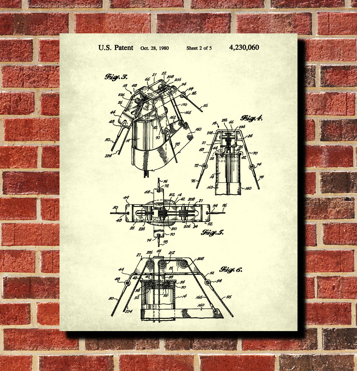 Nautical Poster Sail Rigging Patent Sailing Boat Art Print