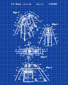 Nautical Poster Sail Rigging Patent Sailing Boat Art Print