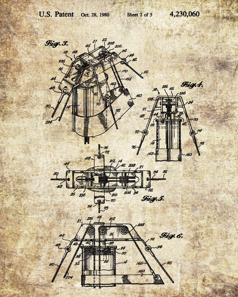 Nautical Poster Sail Rigging Patent Sailing Boat Art Print
