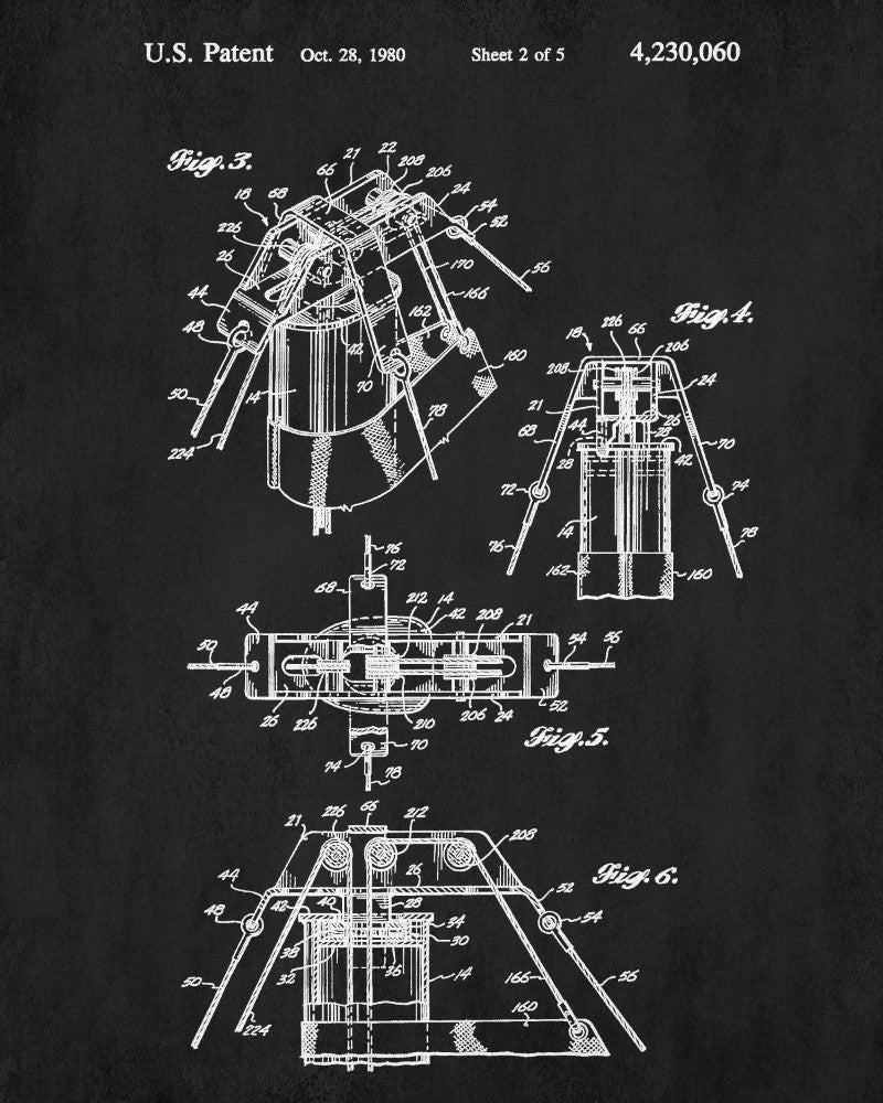 Nautical Poster Sail Rigging Patent Sailing Boat Art Print