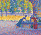 Paul Signac Fine Art Print, Place des Lices, Saint-Tropez, Fontaine des Lices