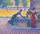 Paul Signac Fine Art Print, Place des Lices, Saint-Tropez, Fontaine des Lices