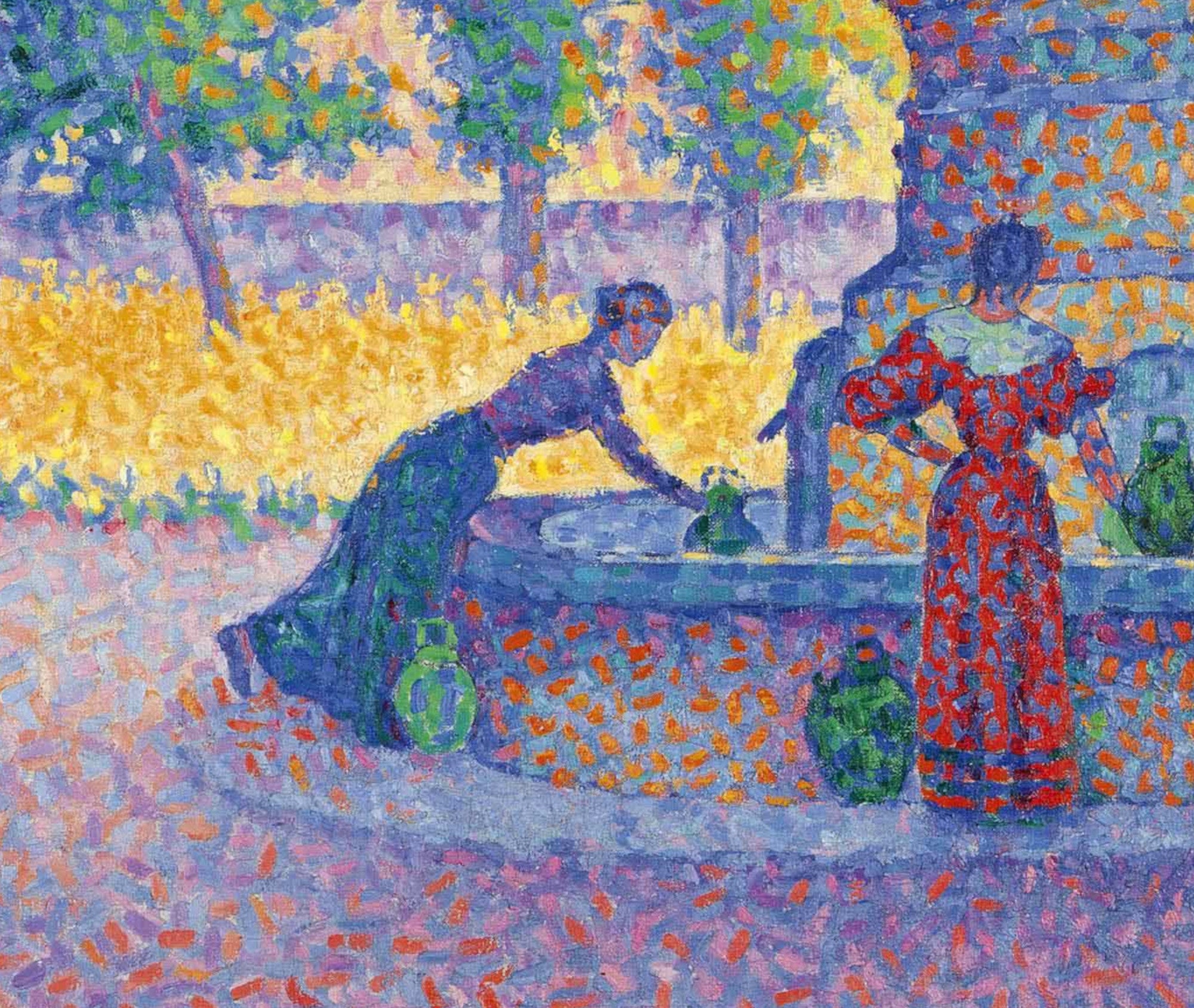 Paul Signac Fine Art Print, Place des Lices, Saint-Tropez, Fontaine des Lices