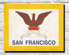 San Francisco California City Flag Print
