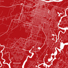 Savannah, Georgia City Street Map Print Custom Wall Map