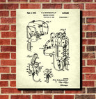 Scuba Diving Patent Print Dive Gear Blueprint Diver Gift