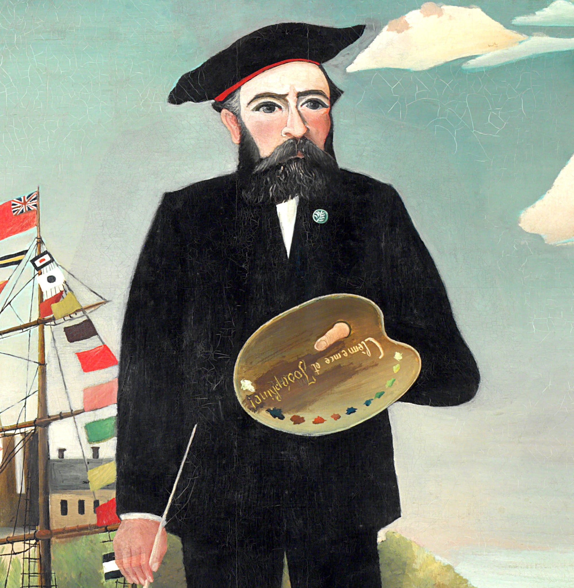 Henri Rousseau, Post- Impressionist Fine Art Print, Self Portrait
