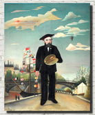 Henri Rousseau, Post- Impressionist Fine Art Print, Self Portrait